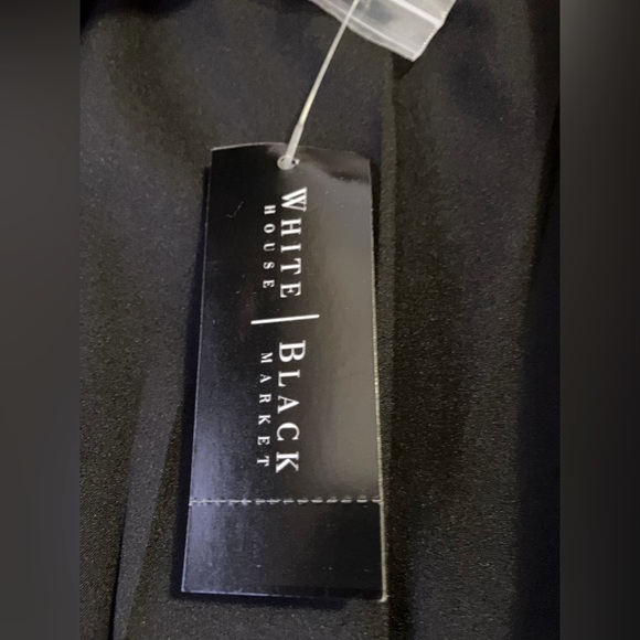 NWT White House Black Puff Sleeve Peplum Blazer - Picture 6 of 7